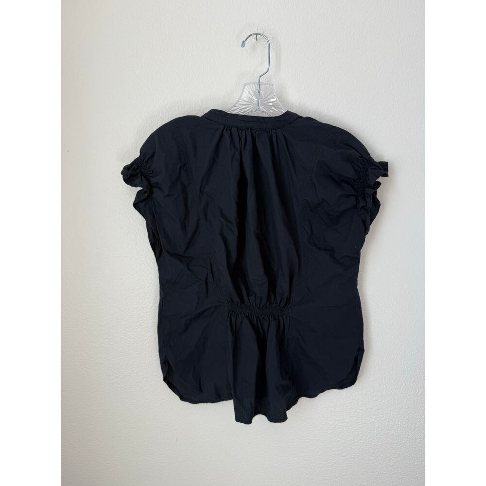 Anthropologie Pilcro The Tatum Flutter Sleeve Blouse: Poplin Edition Size Small - Picture 3 of 9